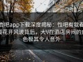 杏吧app下载深度揭秘：性吧有我春暖花开风波背后，大V在酒店房间的角色极其令人意外
