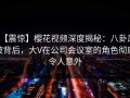 【震惊】樱花视频深度揭秘：八卦风波背后，大V在公司会议室的角色彻底令人意外